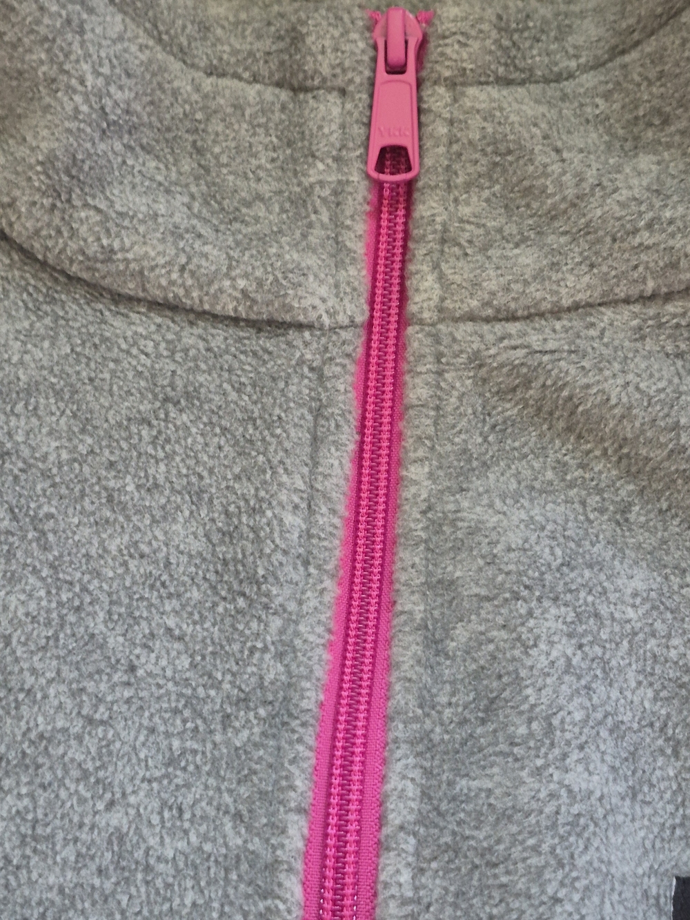 Columbia Women's Gray Fleece Jacket with Pink Zipper- 2X - Picture 3 of 6